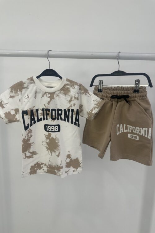 Set Veror “California 1998” – Bluze Tie-Dye dhe Shorte Kaf
