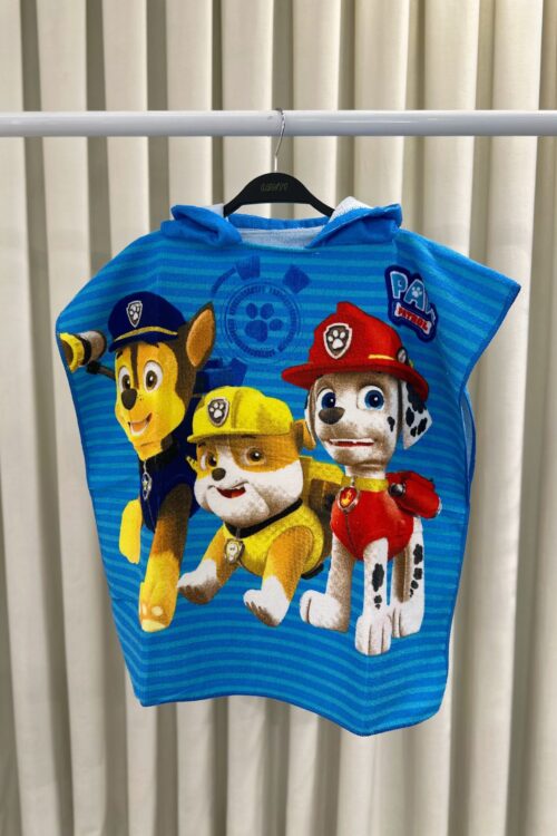Peshqir Plazhi me Kapuç Paw Patrol për Fëmijë