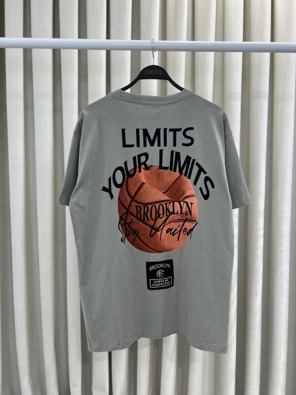 Bluze e Gjelbër/Gri "LIMITS" me Print Basketbolli - Image 3
