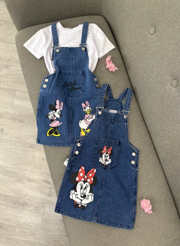 Fustane Xhinse Me Kapsa Për Vajza Me Personazhe Vizatimorë Disney