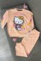 Kompleti Hello Kitty me ngjyrë pjeshkë për vajza<span> - </span>5