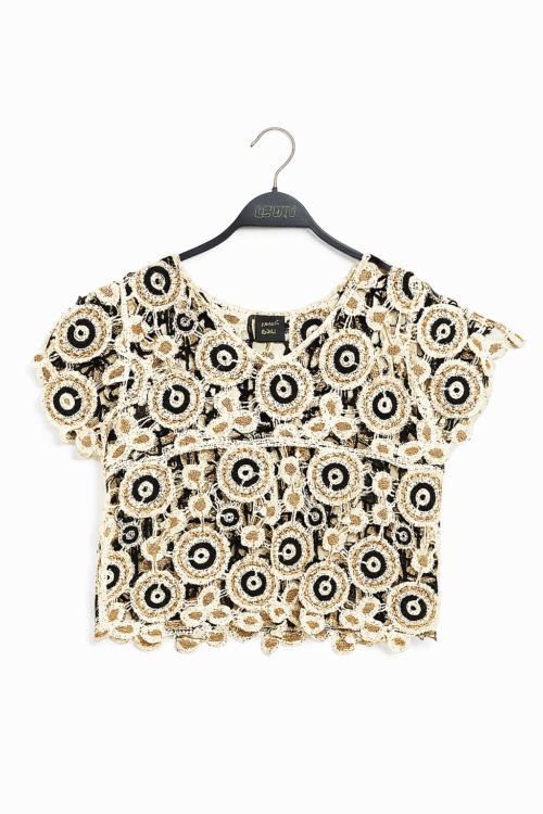 Bluze  Croche me Rrethore dhe Detaile Ar