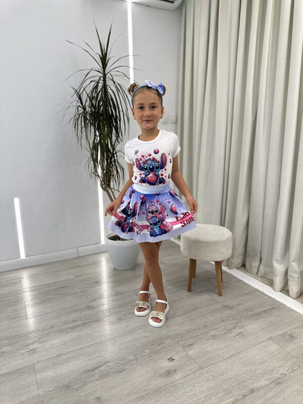 Set i Adhurueshëm Disney (Lilo & Stitch) për Vajza – Bluzë + Fund