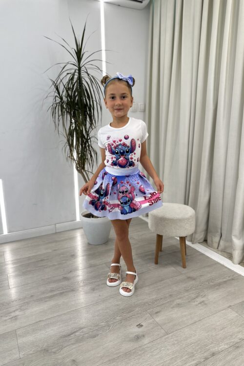 Set i Adhurueshëm Disney (Lilo & Stitch) për Vajza – Bluzë + Fund