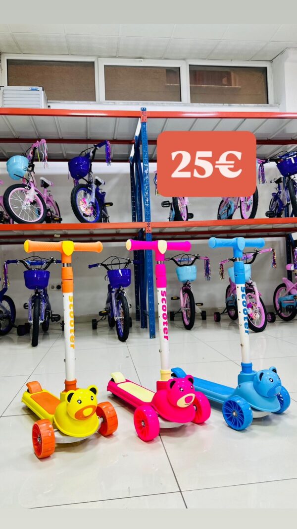 Skuterë 3 Rrota për Fëmijë me Dizajn Kafshësh