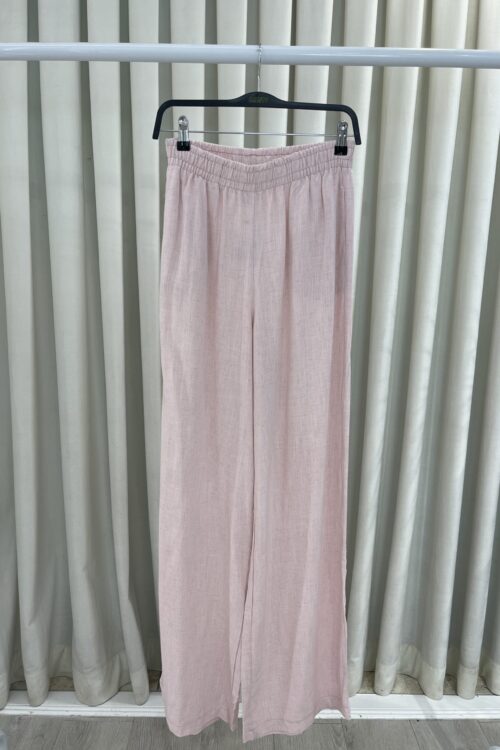 Pantallona Verore Wide-Leg Rozë Salmon