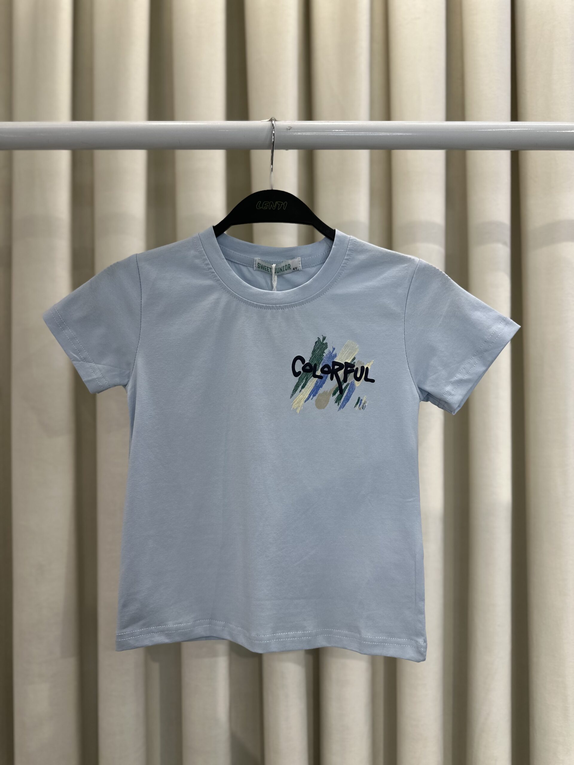 Bluzë Për Fëmijë “Colorful X” Ngjyrë Qielli