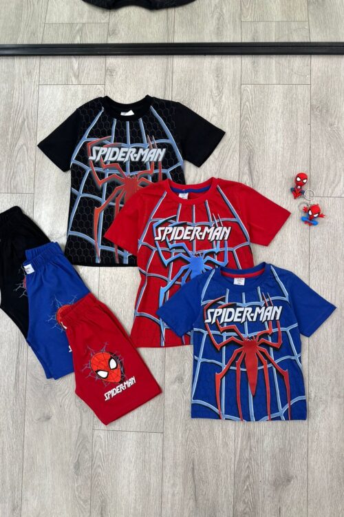 Bluza dhe Pantallona të Shkurtra Spiderman për Fëmijë