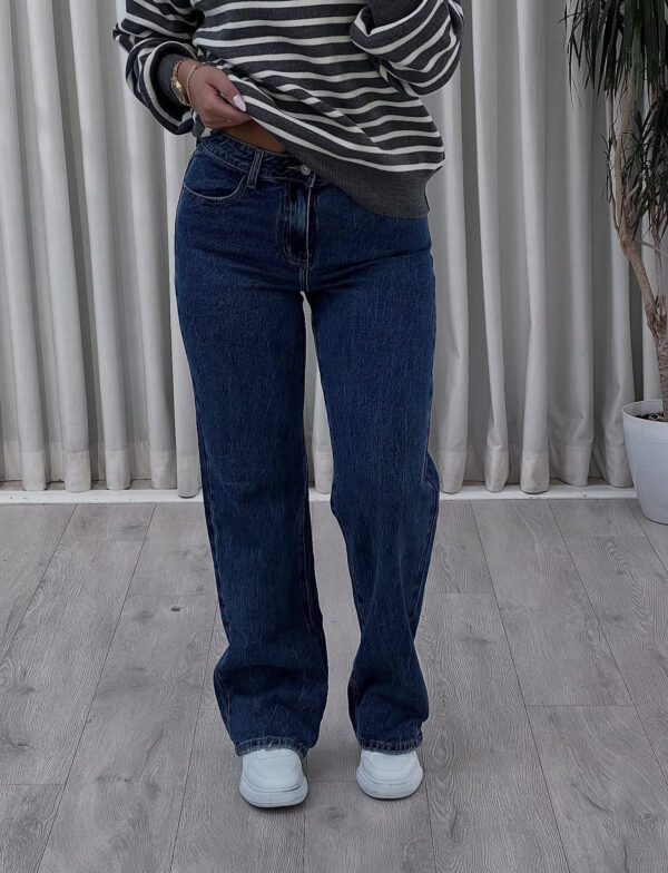 Farmerka 'straight leg' blu me bel të lartë - Image 2