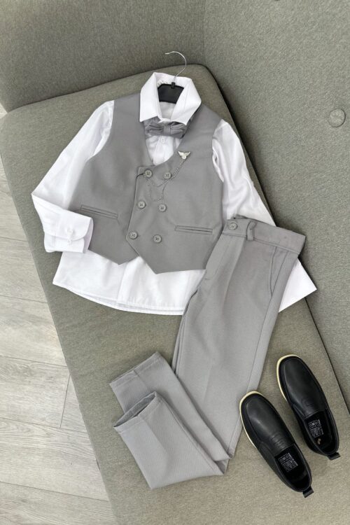Kostum elegant gri për djem