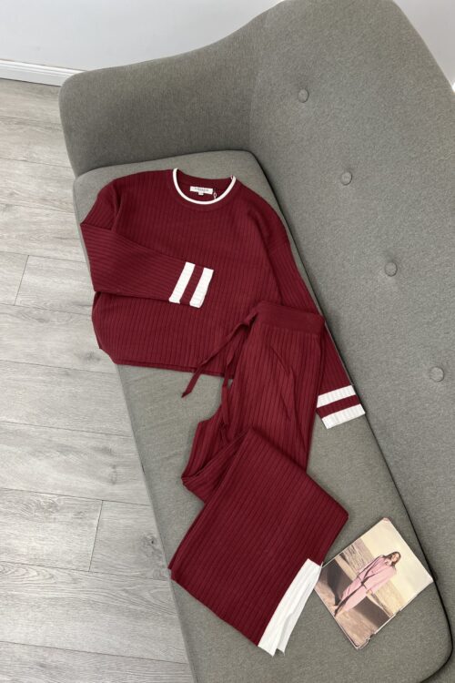 Set Sportiv në Ngjyrë Vishnje