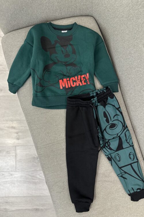 Set i gjelbër dhe i zi Mickey Mouse për fëmijë