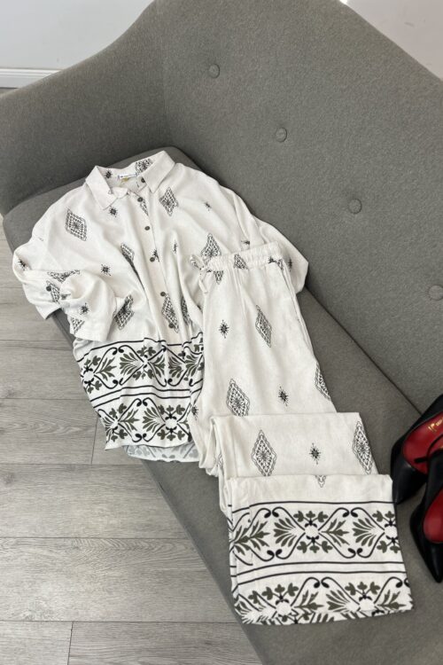 Set Elegant me Printim Tradicional Vjeshte
