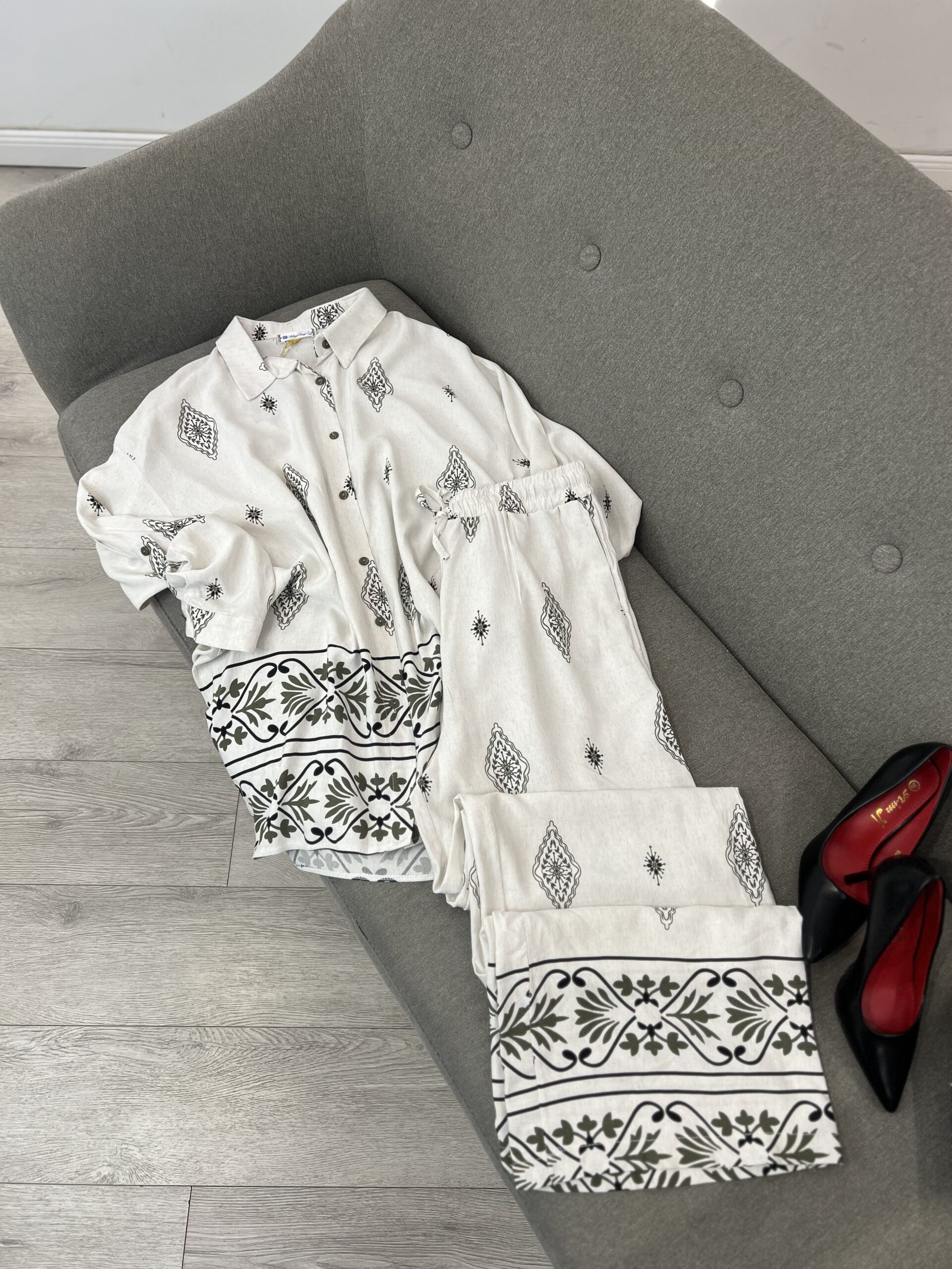Set Elegant me Printim Tradicional Vjeshte