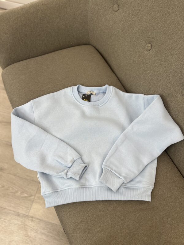 Pulovër Blu e Çelur Basic për Vjeshtë