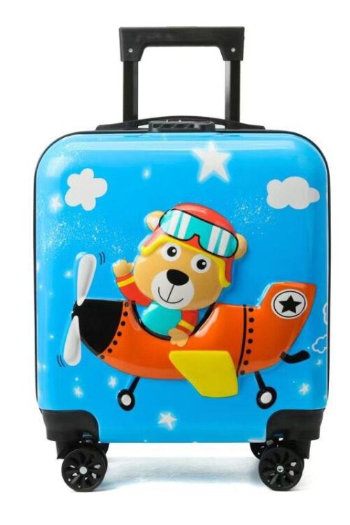 Valixhe me Rrota për Fëmijë me Dizajn Ariu Pilot