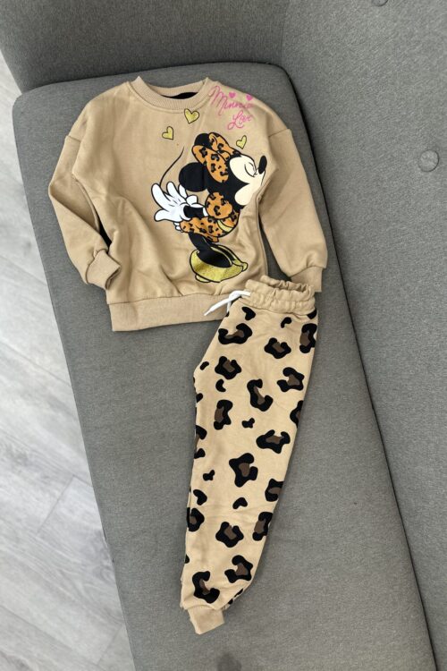Komplet Minnie Mouse me leopard – Rehati me një prekje ekstravagance!