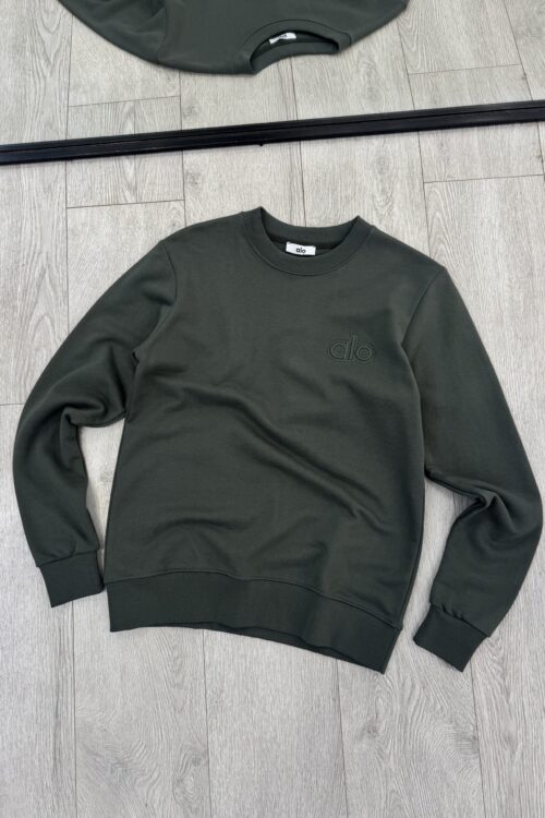 Bluzë Alo Yoga – Ngjyrë E Gjelbër Pylli (Forest Green) – L – Jeshile