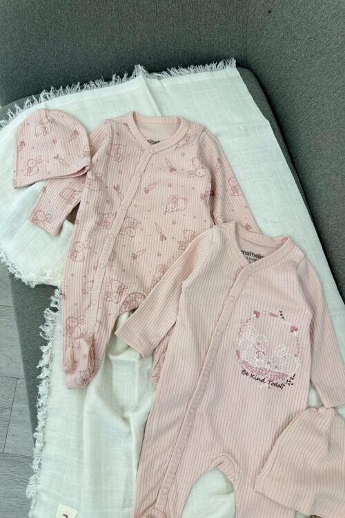 Set “Be Kind Today” – Komplet me Lepurushë për Bebushet – 0-24 muaj – E kaft